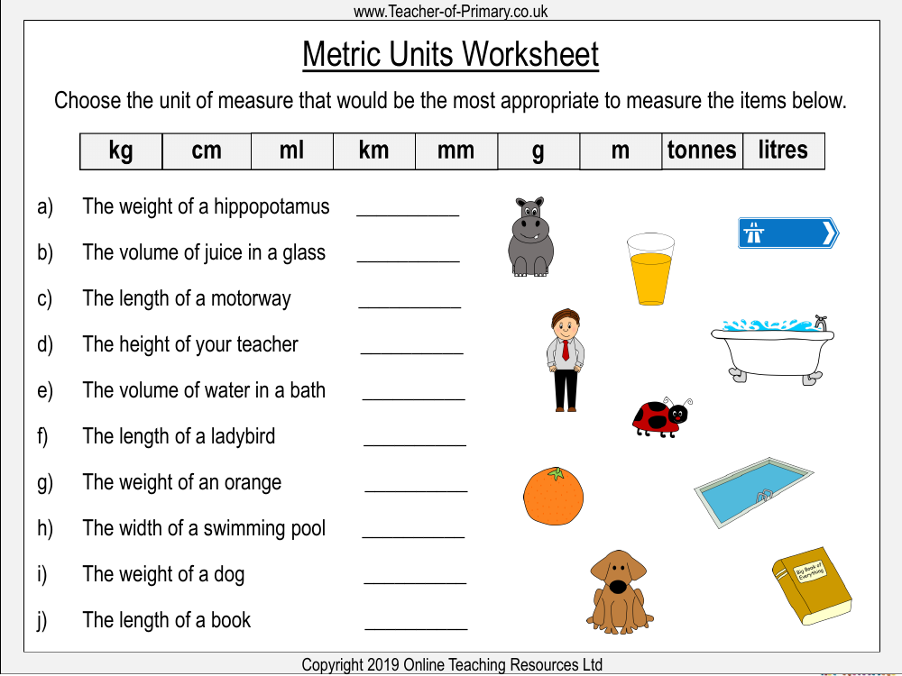 Converting Units Worksheet Maths Year 6 Worksheets Library