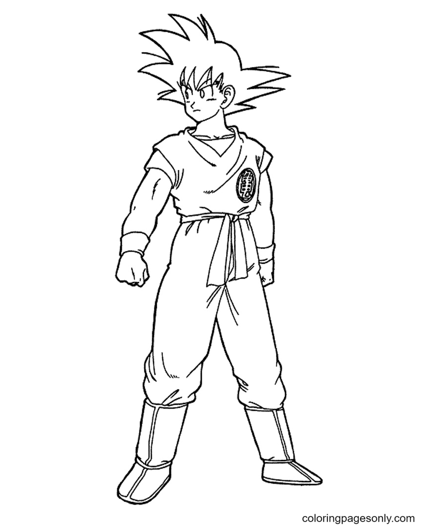 Son Goku Coloring Pages