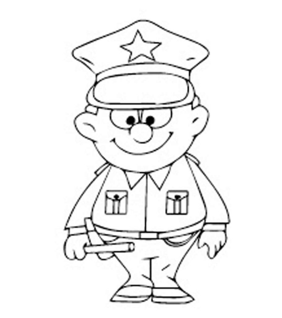 Cops Coloring Pages Coloring Nation