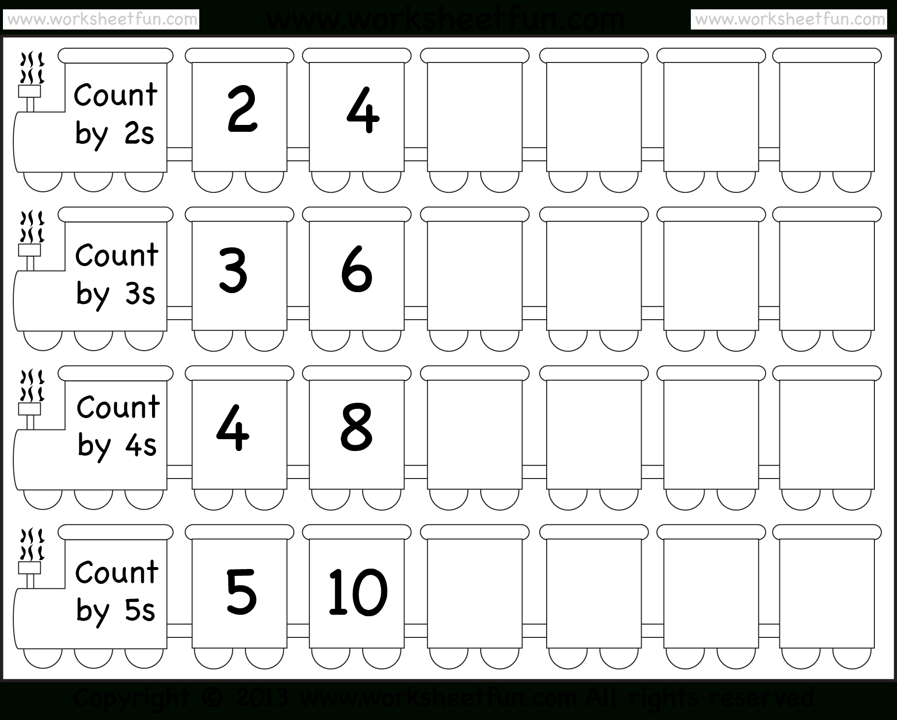 Counting By Twos Worksheet