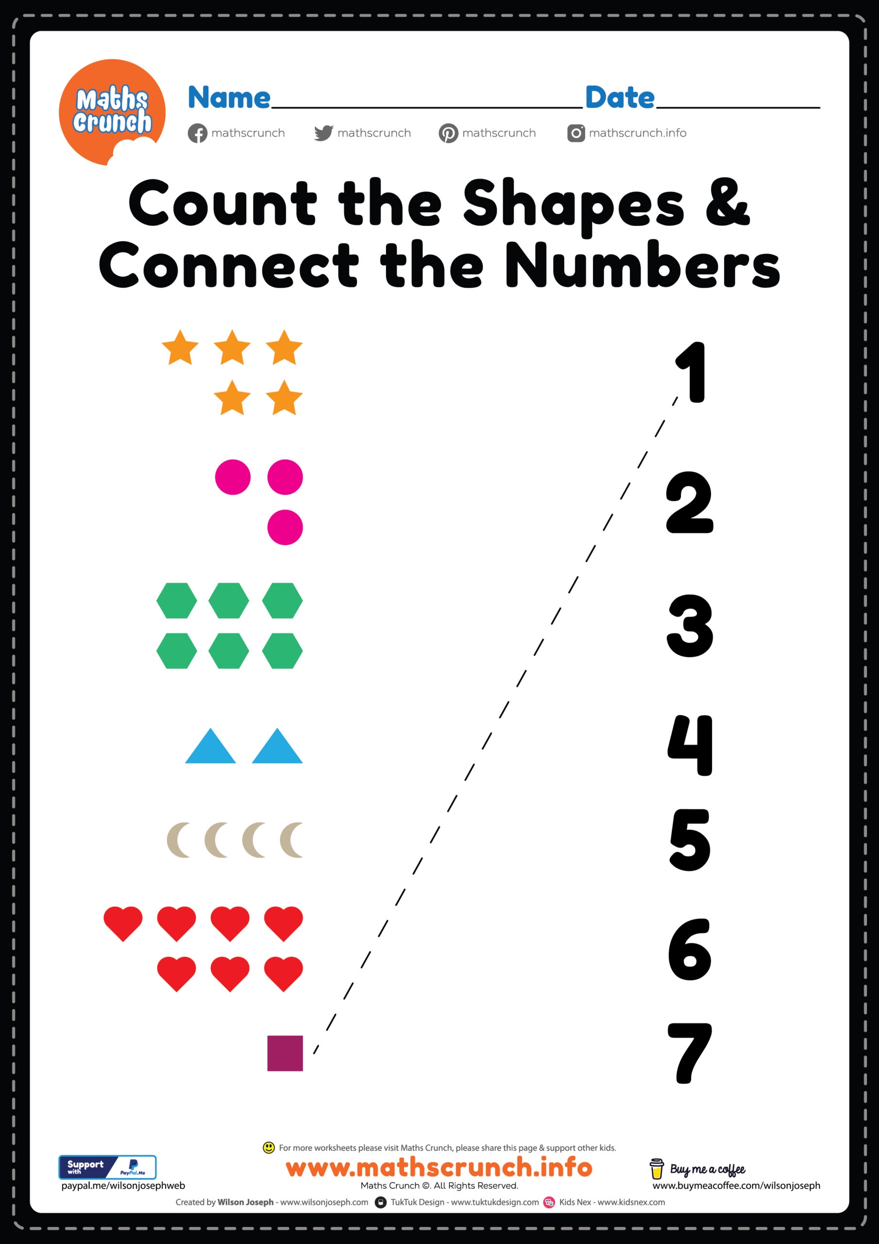 create a math worksheet