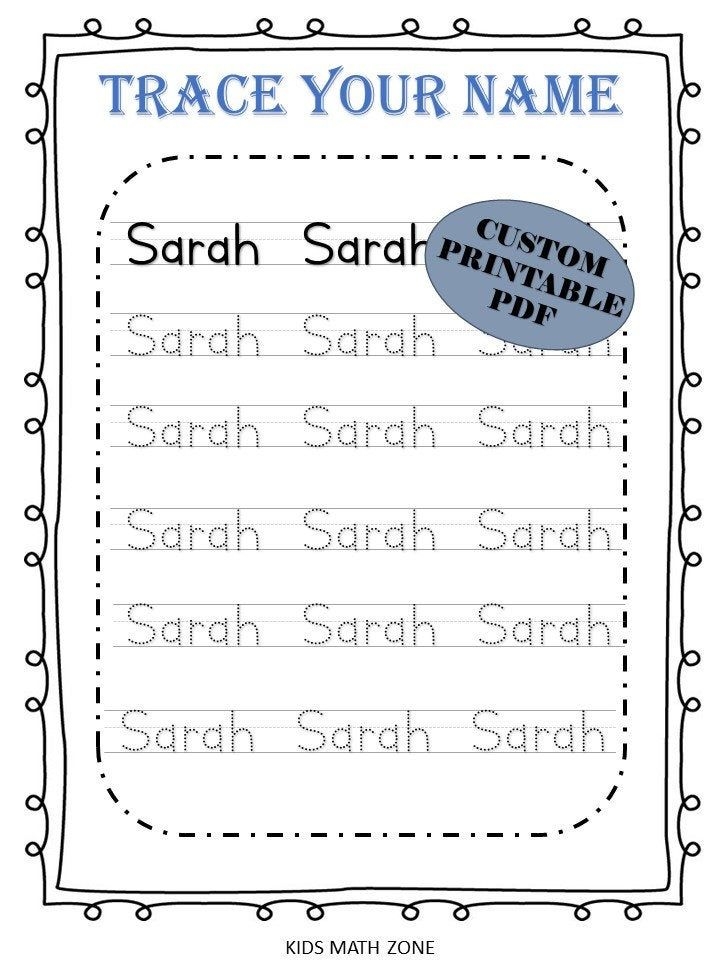 CreatePrintables Seasonal Name Tracing Practice Worksheets Library