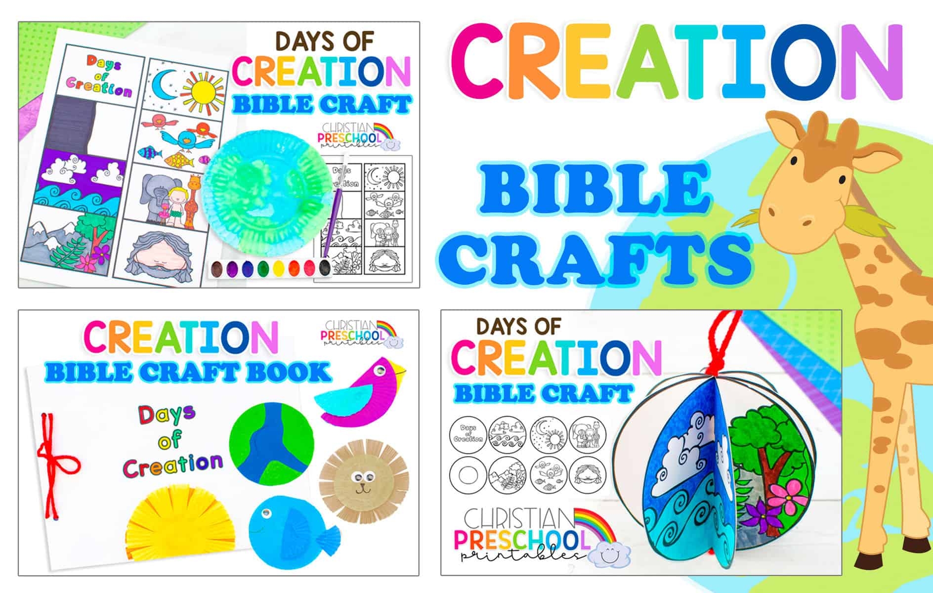 free printable creation crafts for preschoolers