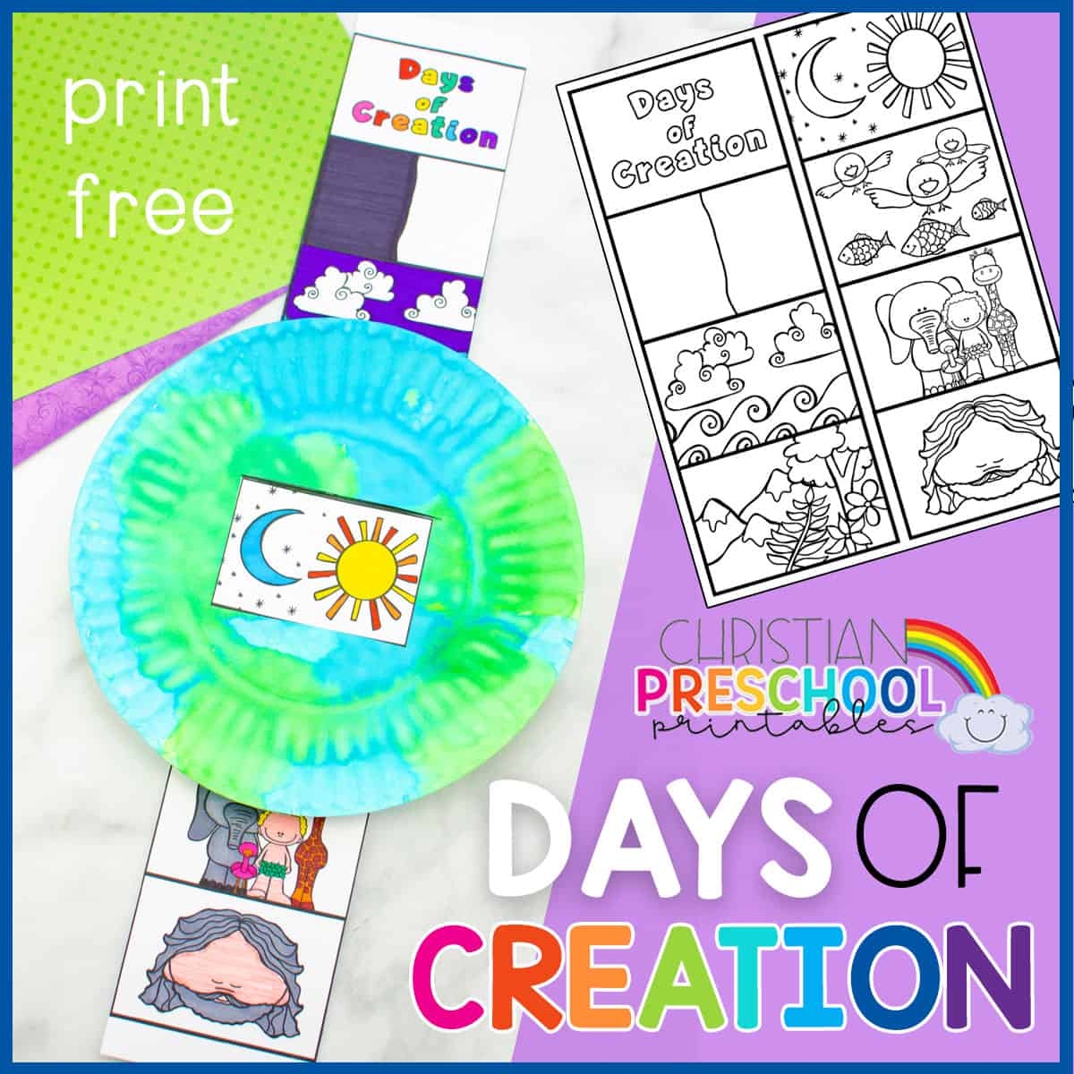 Creation Crafts For Preschoolers Christian Preschool Printables