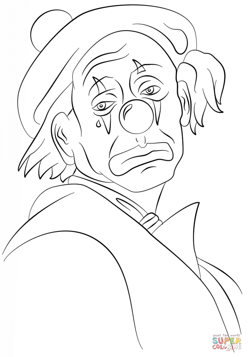Creepy Clown Coloring Pages Coloring Home
