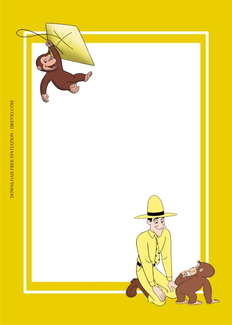 Curious george invitation template7 Download Hundreds FREE PRINTABLE