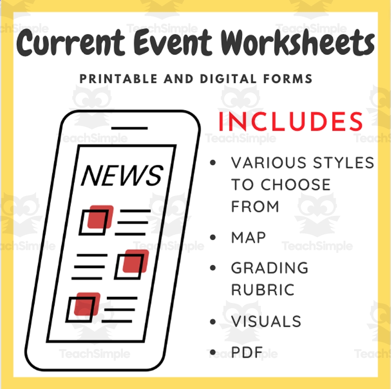 current event worksheet