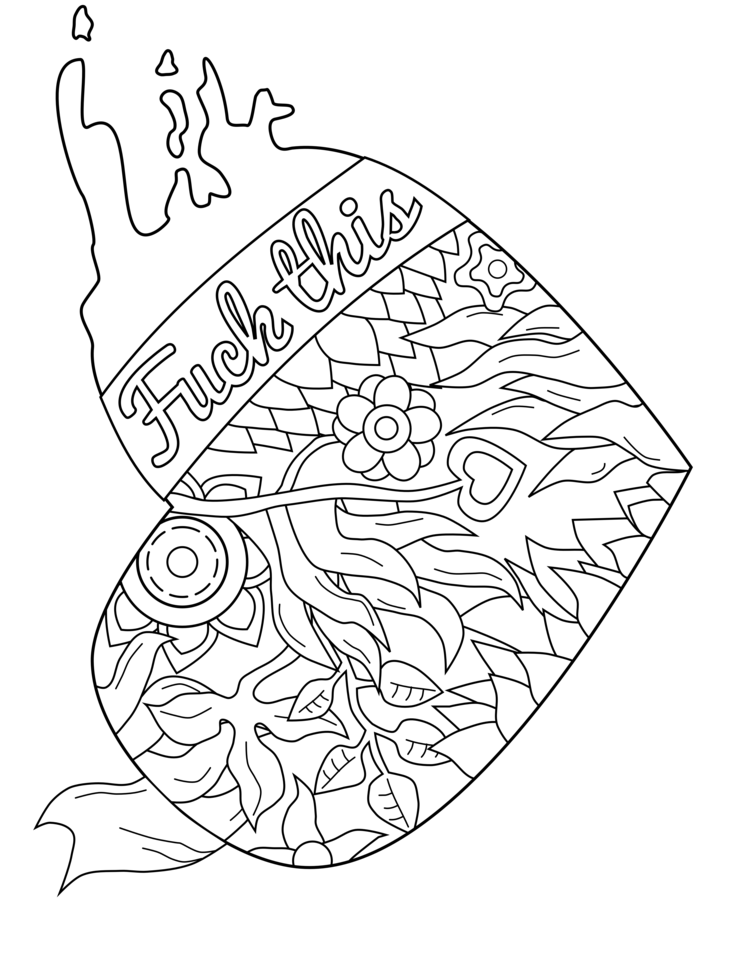 Curse Word Coloring Pages Free Printable Below Are A Bunch Of Free 