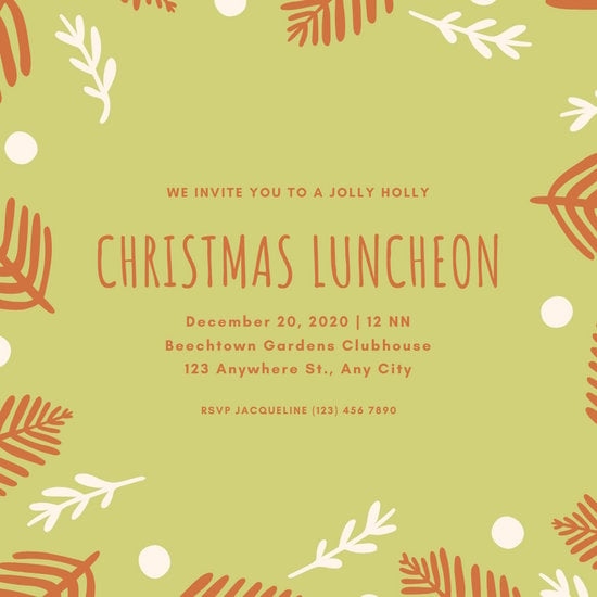 Customize 73 Luncheon Invitation Templates Online Canva