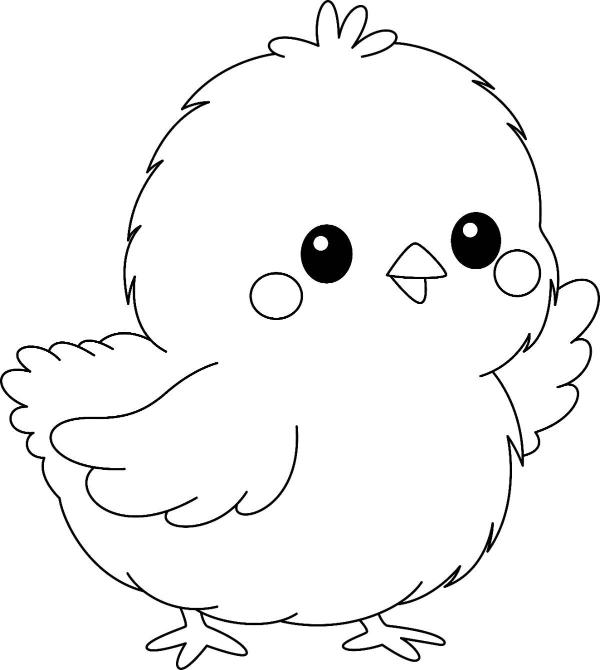 Cute Chick Coloring Page Cute Coloring Pages Free Kids Coloring