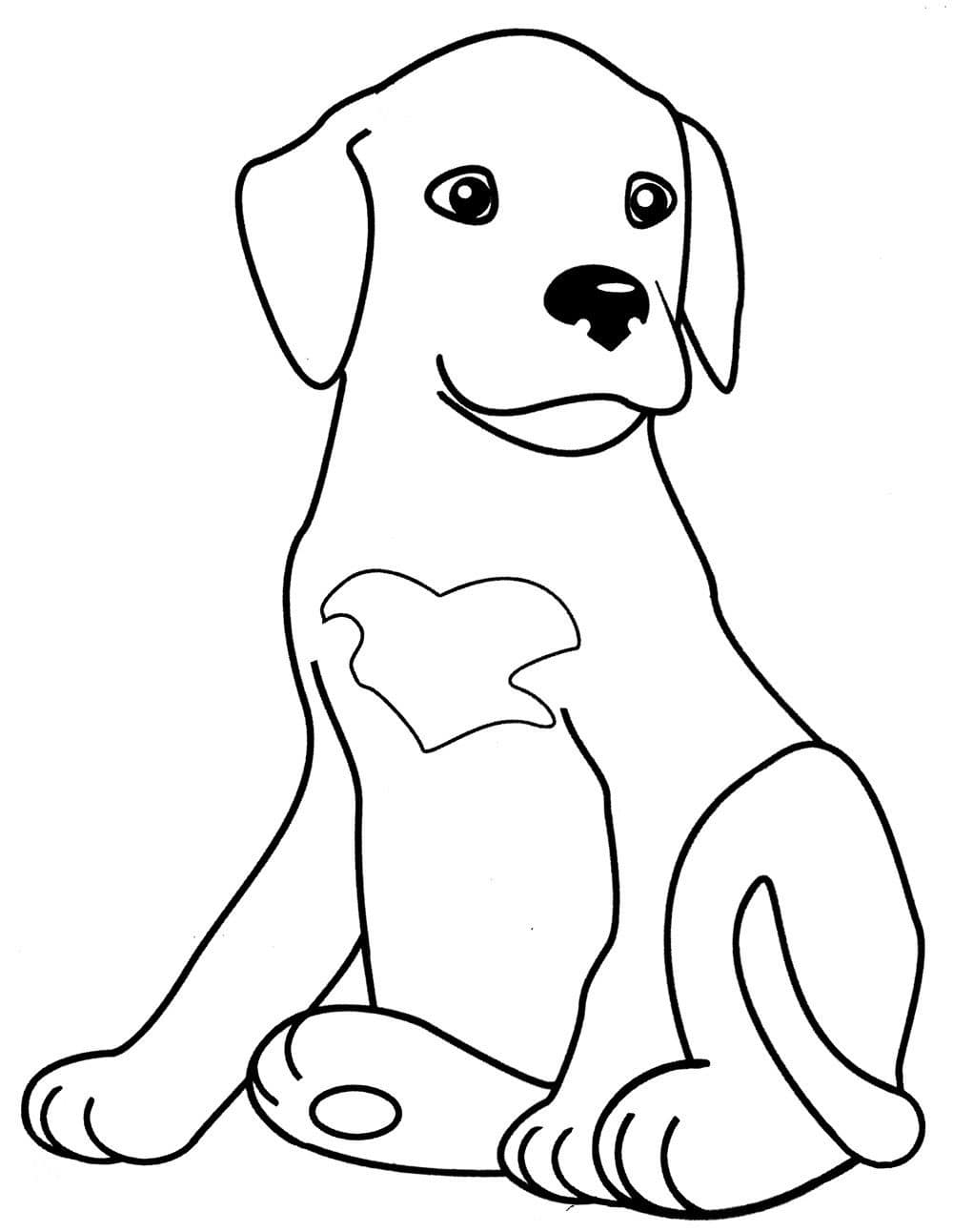 Printable Coloring Page Dog