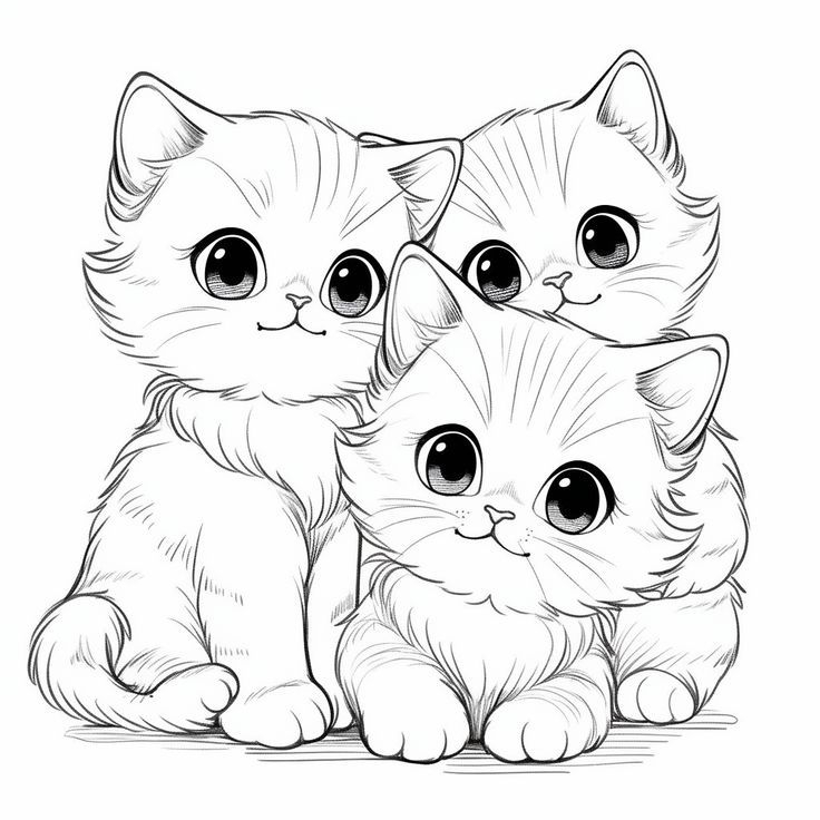 Cute Kittens Kittens Coloring Cat Coloring Page Coloring Pages
