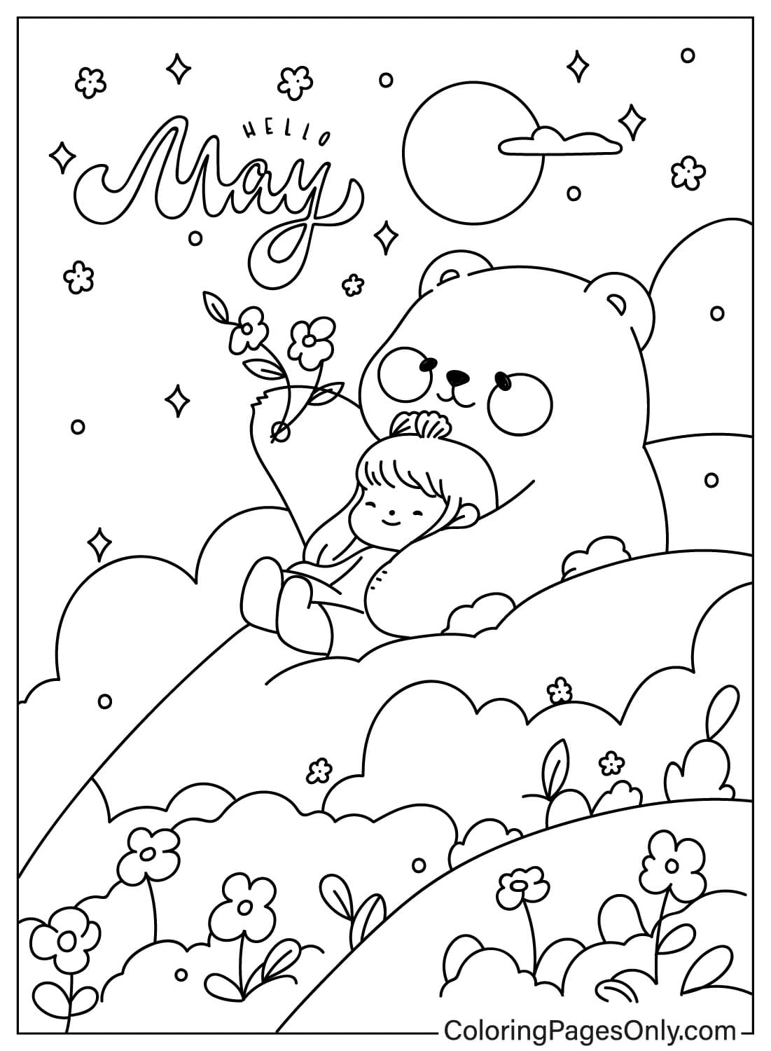 May Coloring Page