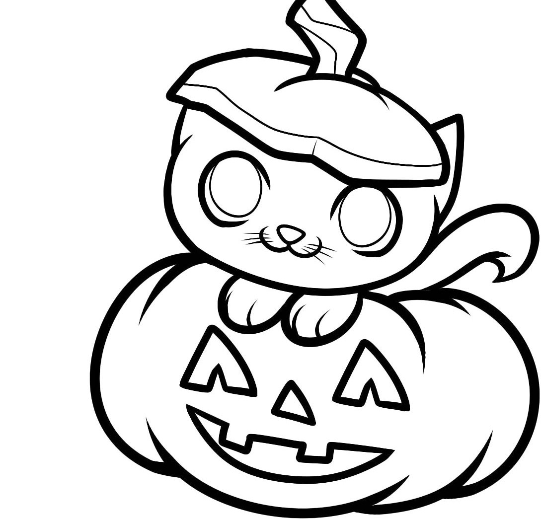 Cute Pumpkin Coloring Pages Printable Coloring Pages