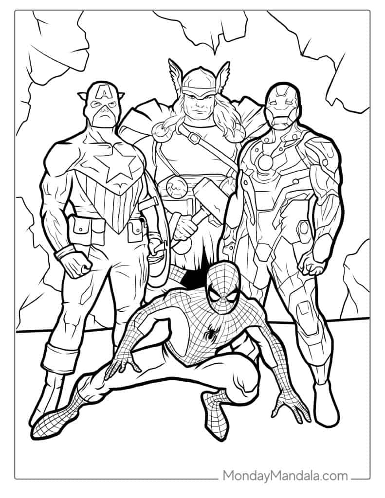 Cute Spiderman Coloring Pages For Toddlers Infoupdate