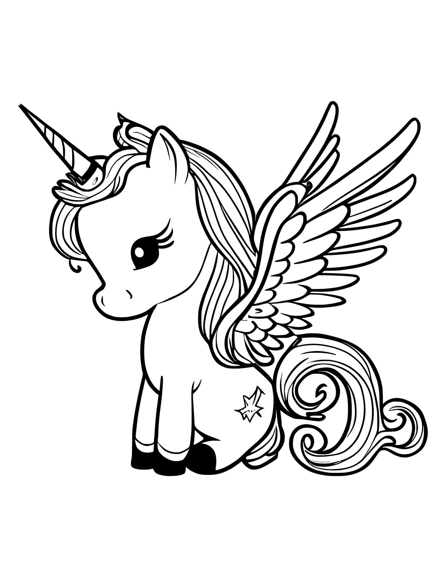 colouring pictures for kids unicorn printable
