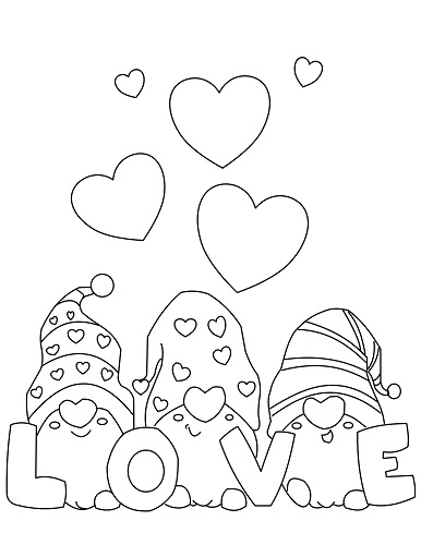 Coloring Pages Of Gnomes