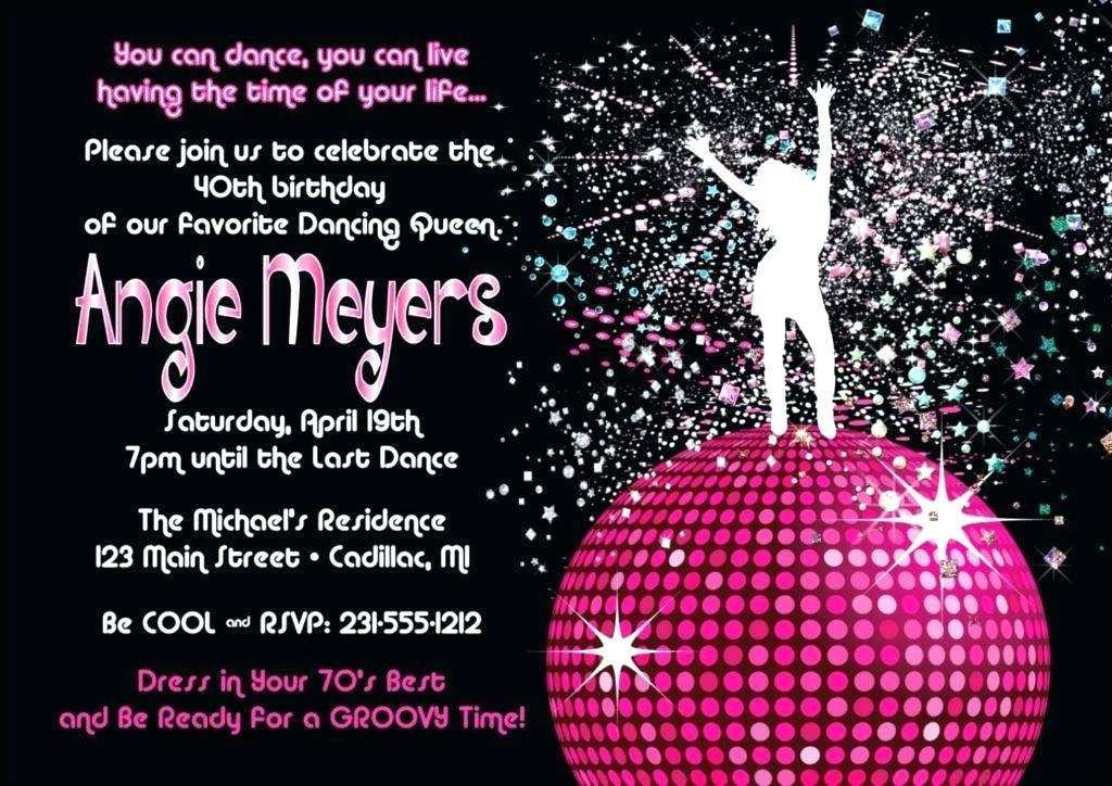 free dance party invitation templates