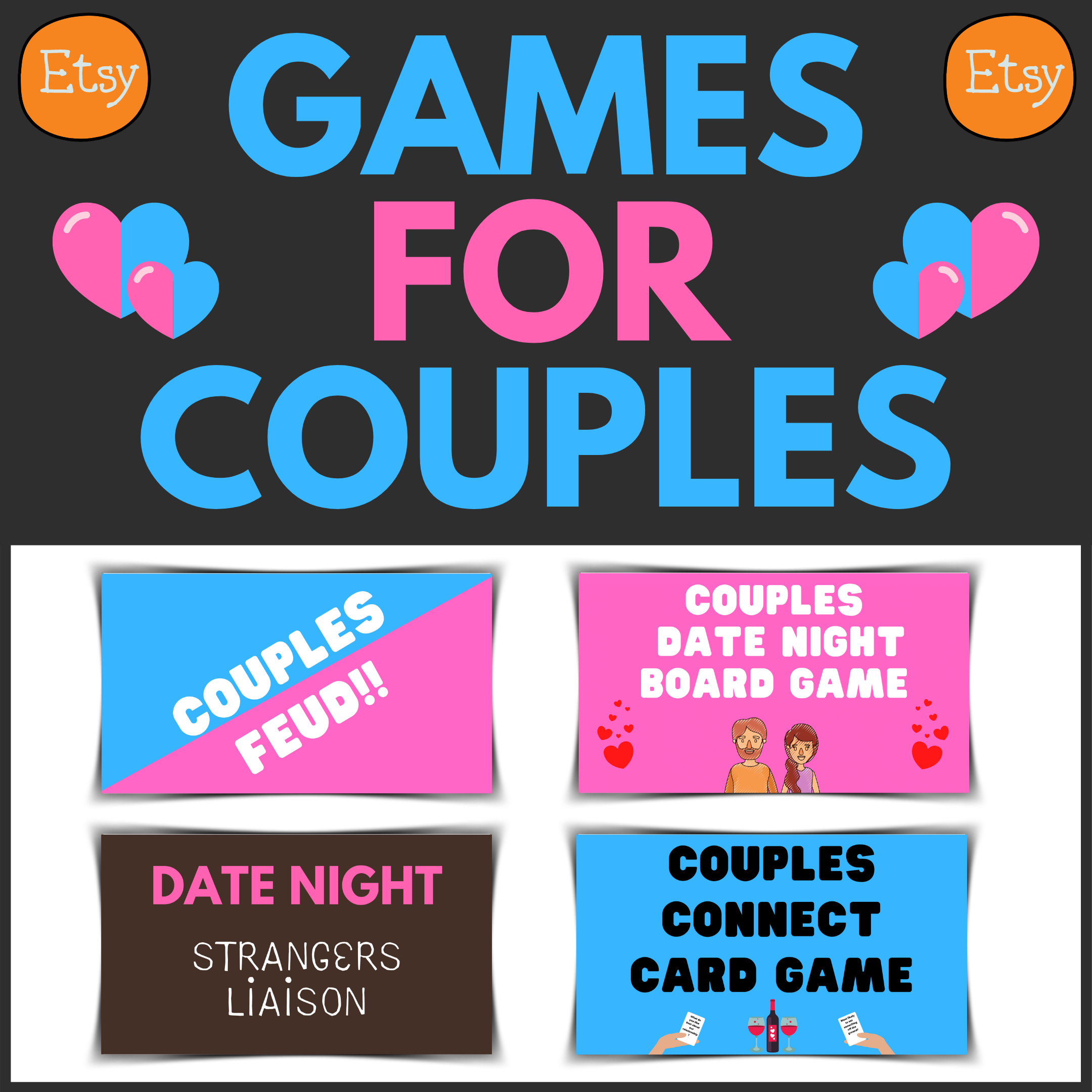 Date Night Couples Games Printable Games For Couples Mr Etsy UK