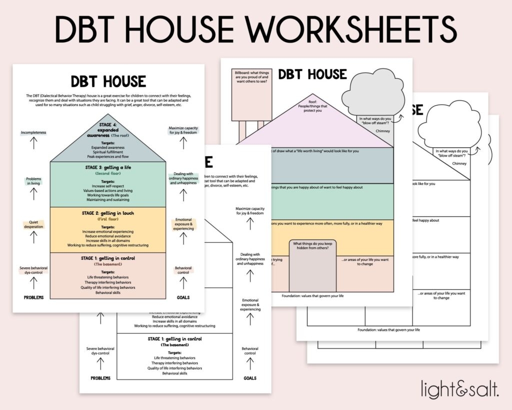 dbt therapy worksheets free