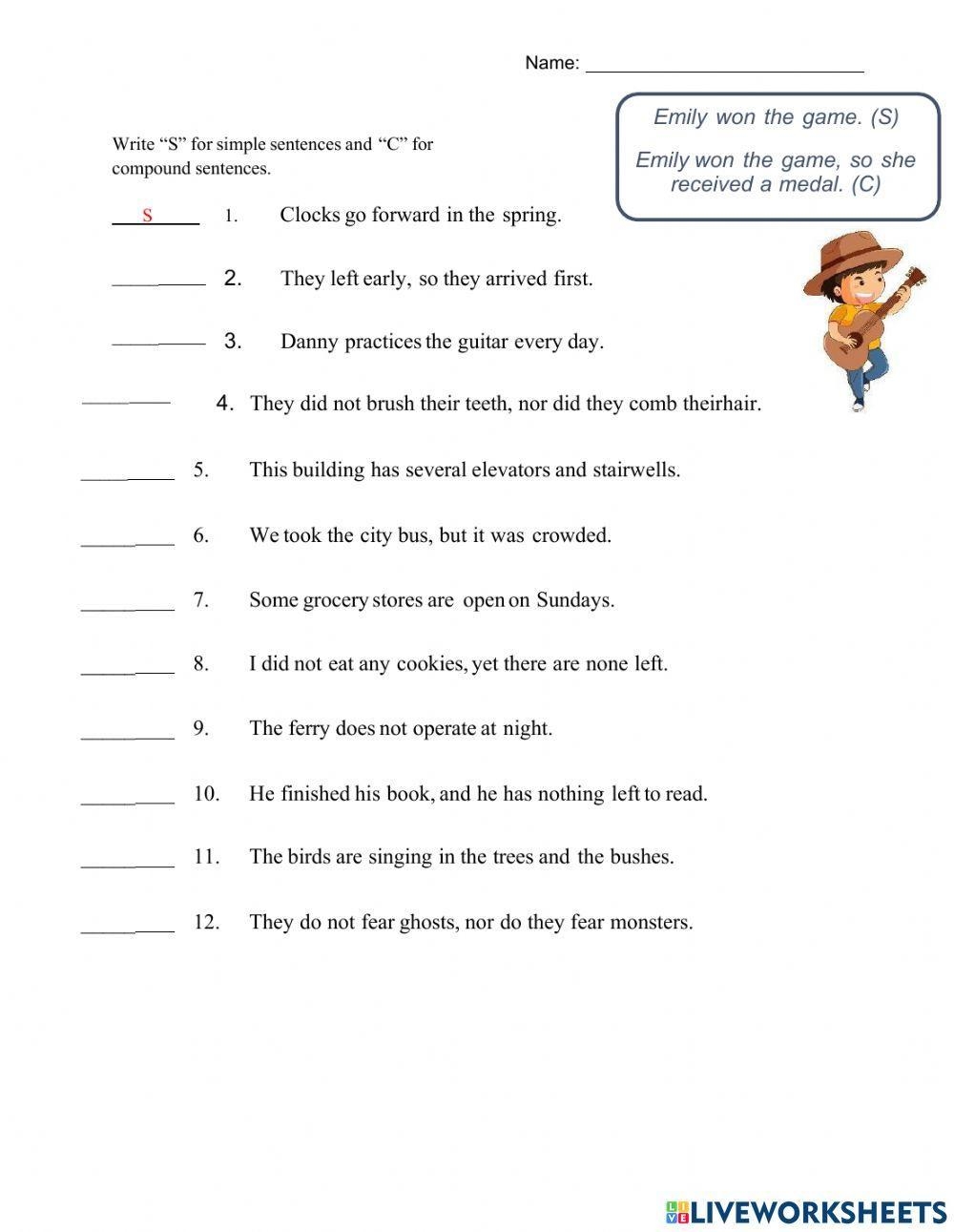 Dependent And Independent Clauses Simple And Compound Sentences 