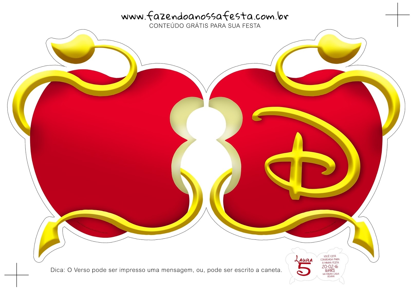 Descendants Free Printable Invitations Templates Printable
