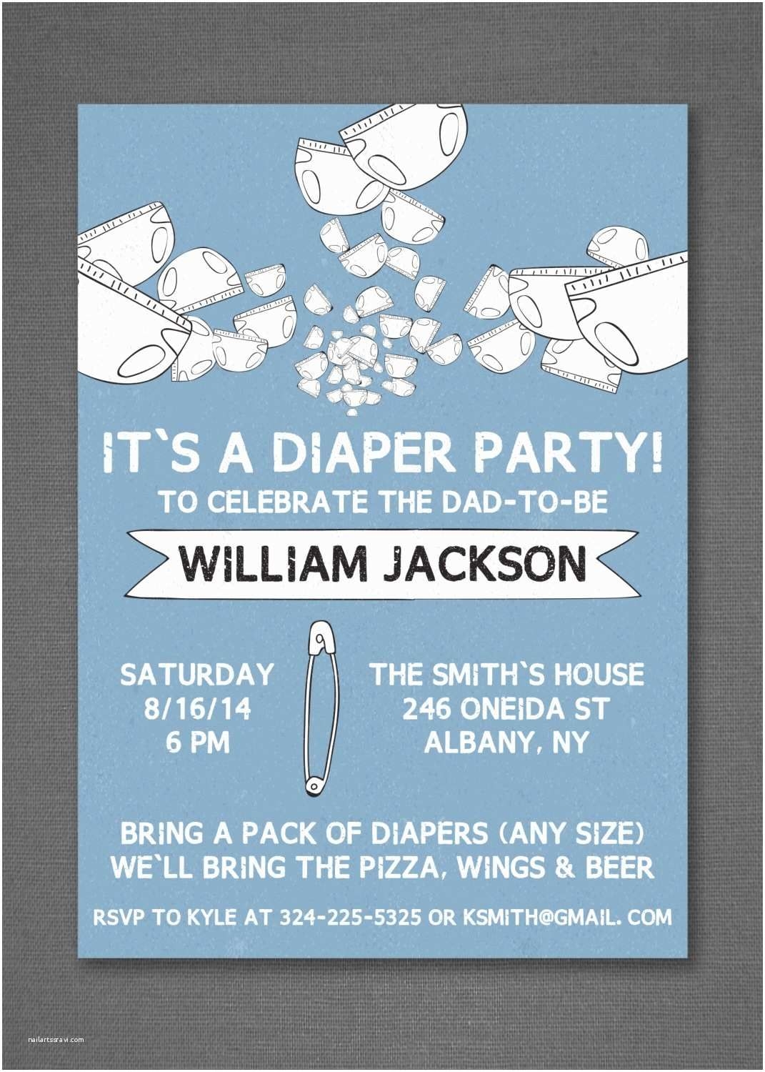 Diaper Party Invitations Templates Best Templates Resources