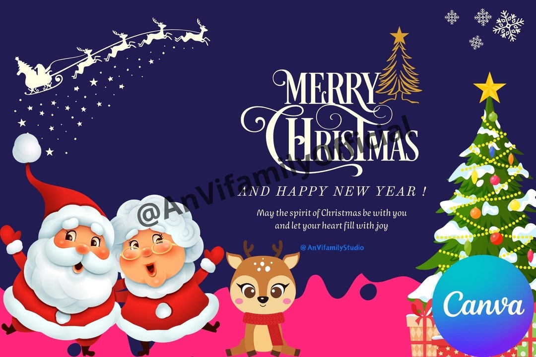 printable santa christmas cards