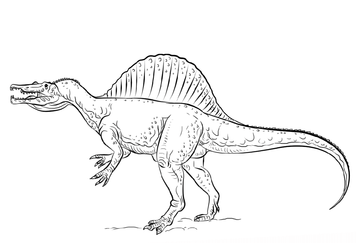 Spinosaurus Dinosaur Coloring Pages