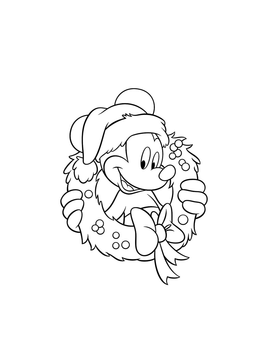 Disney Christmas Coloring Pages