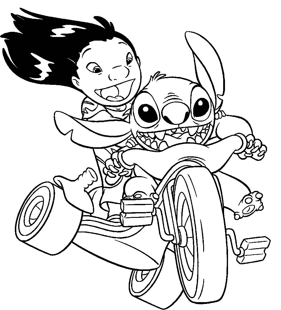 lilo and stitch free coloring pages