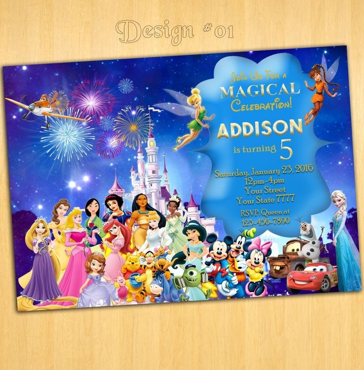 Disney Princess Invitation Templates Free Fresh Disney Birthday Invitation