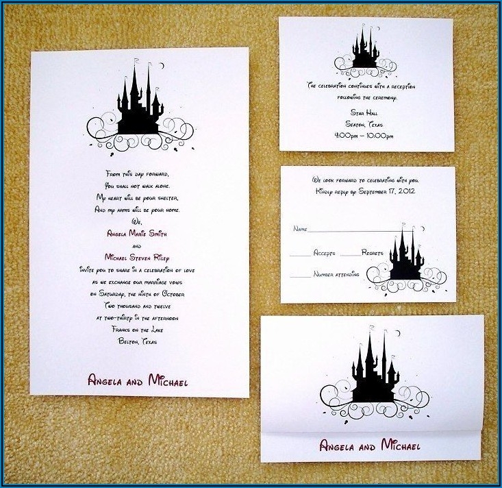Disney Wedding Invitation Templates Invitations Resume Examples 
