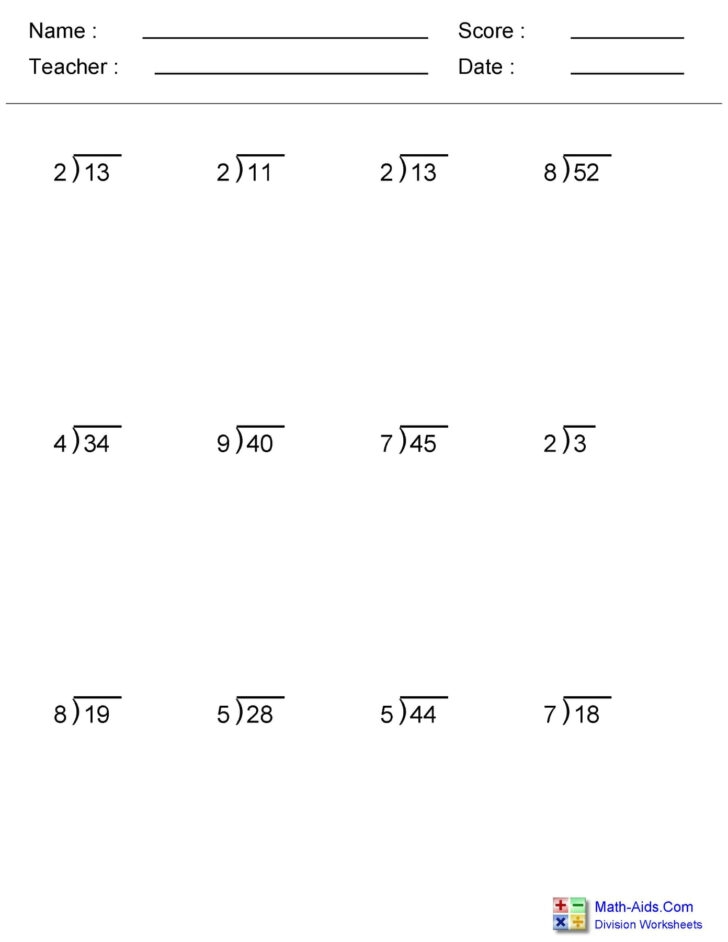 Division With Remainders Worksheet 1 Hoeden At Home Long Division 