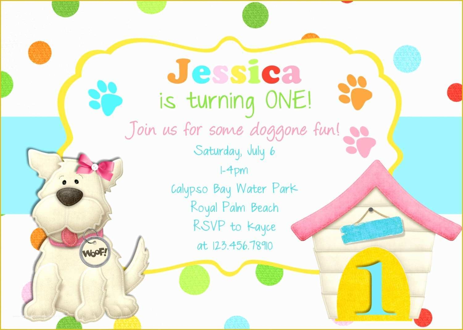 Dog Birthday Party Invitations Templates Free Of Puppy Invitation Boy 