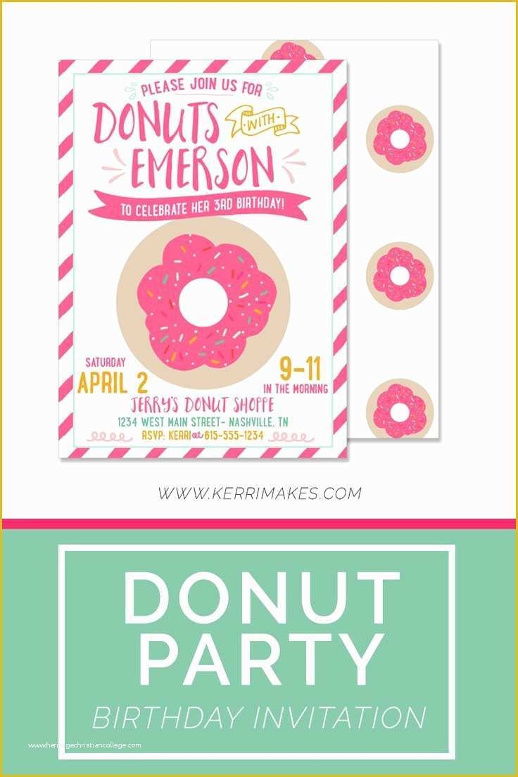 Donut Invitation Template Free Of Donut Invitation Template Free 18 