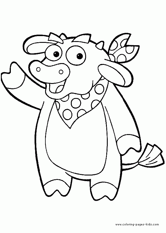 Dora The Explorer Color Page Print Fun Coloring Pages