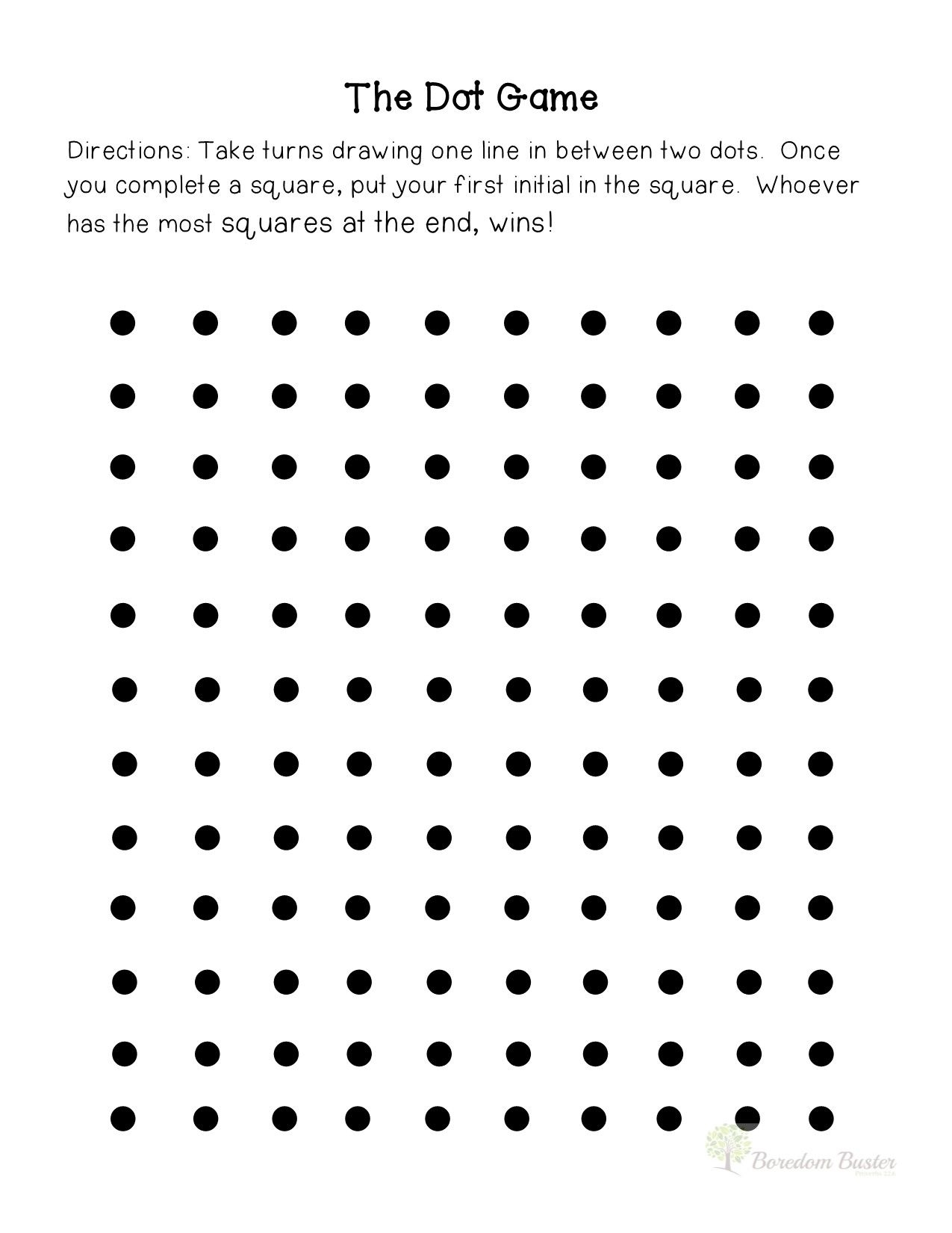 Dots Printable Game Printable Word Searches