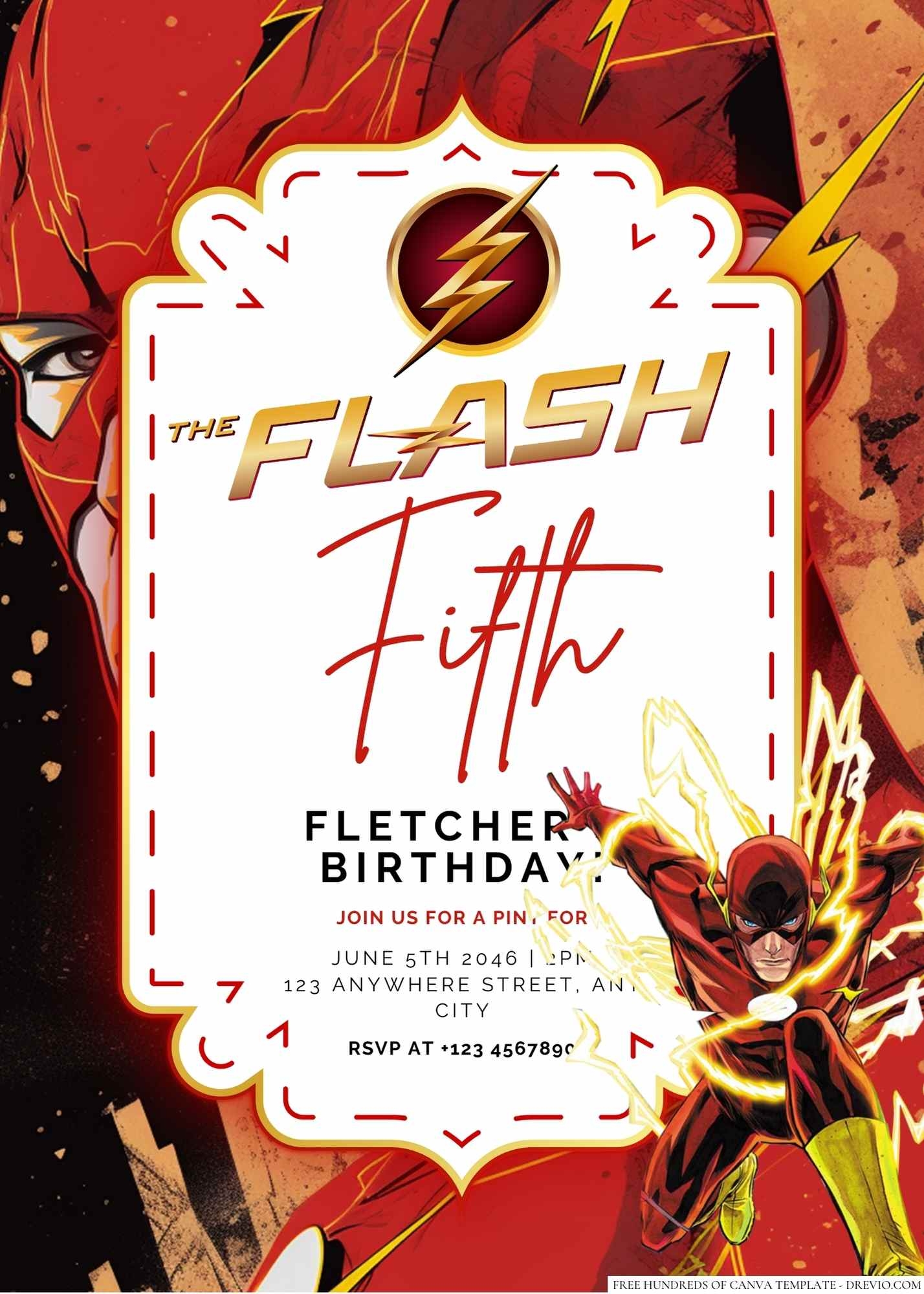 Download FREE Flash Birthday Invitation Templates FRIDF