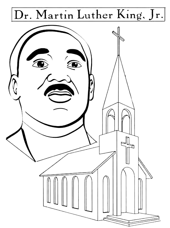 Dr Martin Luther King Coloring Pages Martin Luther King Jr Coloring 