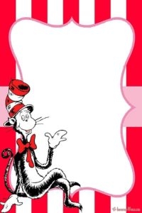 free cat in the hat invitation template