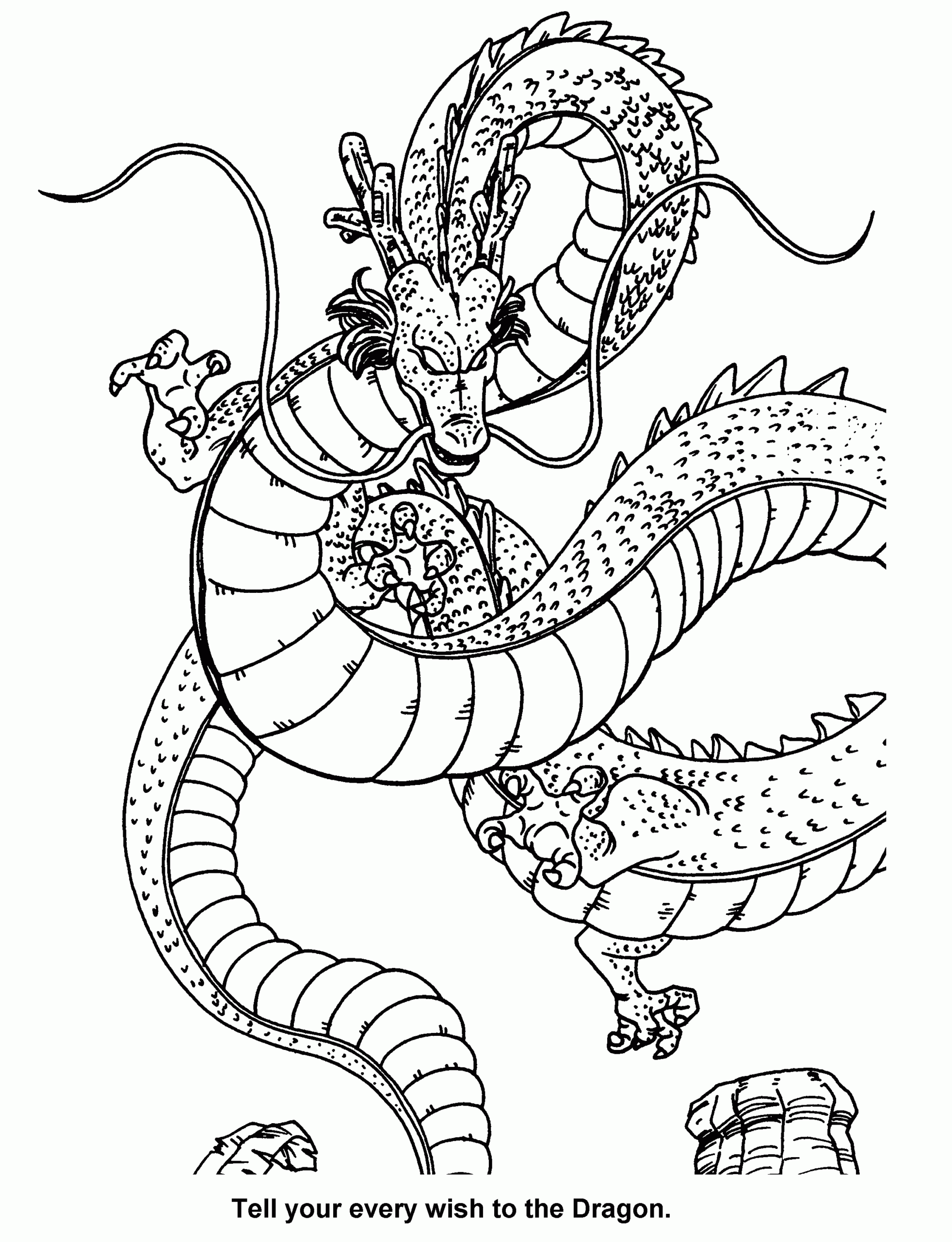 free coloring pages dragon ball z