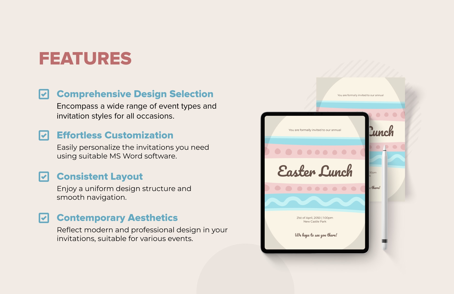 free easter invitation template