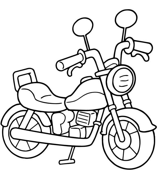 Coloring Pages Motorbike