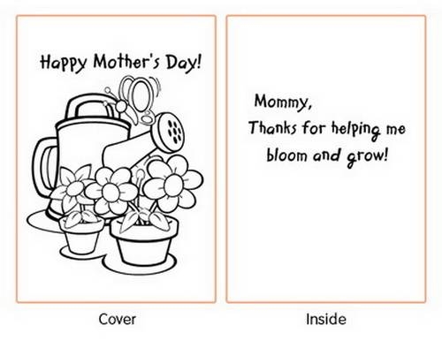 Easy Printable Mothers Day Cards Ideas For Kids Family Holiday 