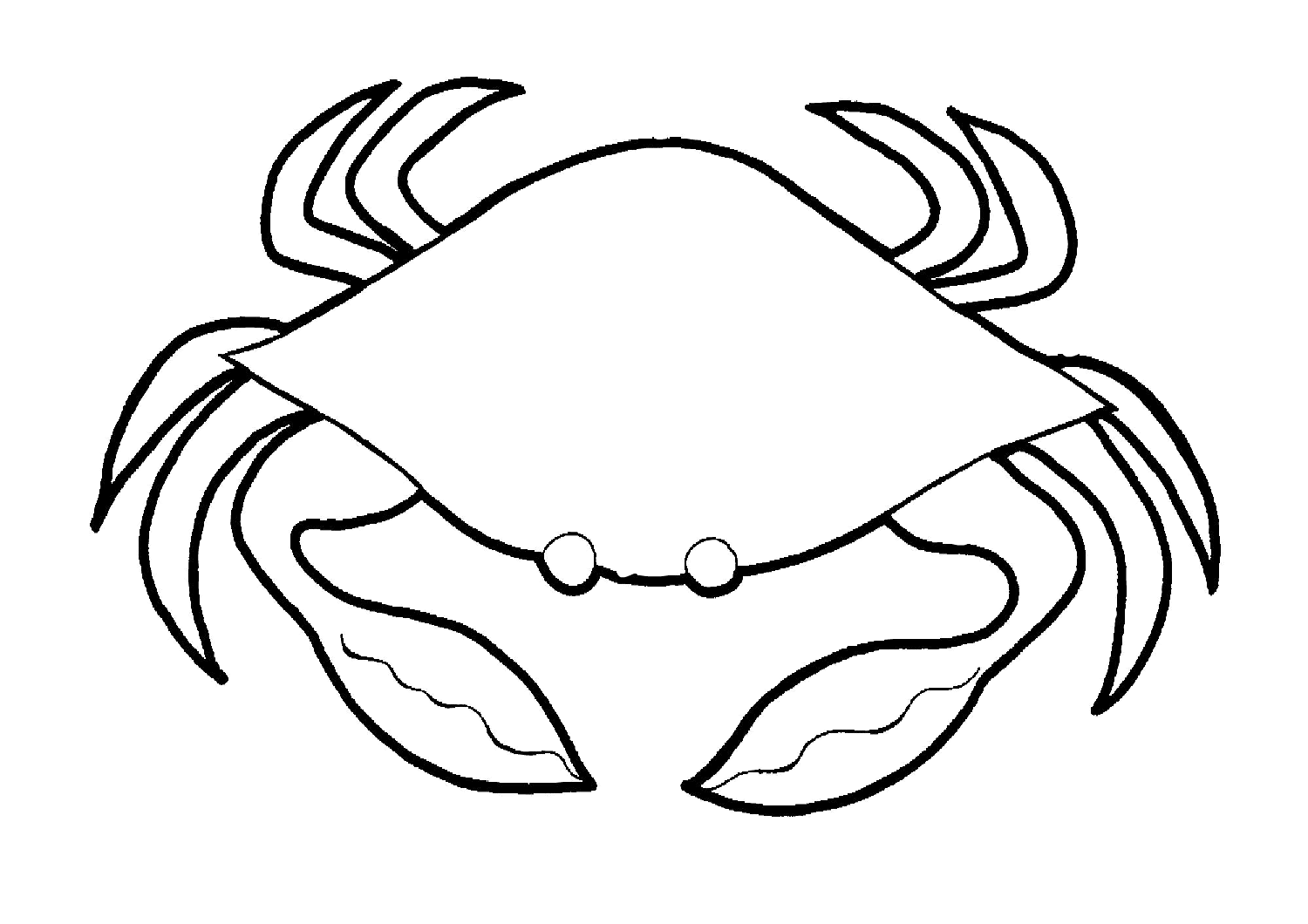 Easy To Draw And Color Printable Crab Coloring Pages Print Color Craft