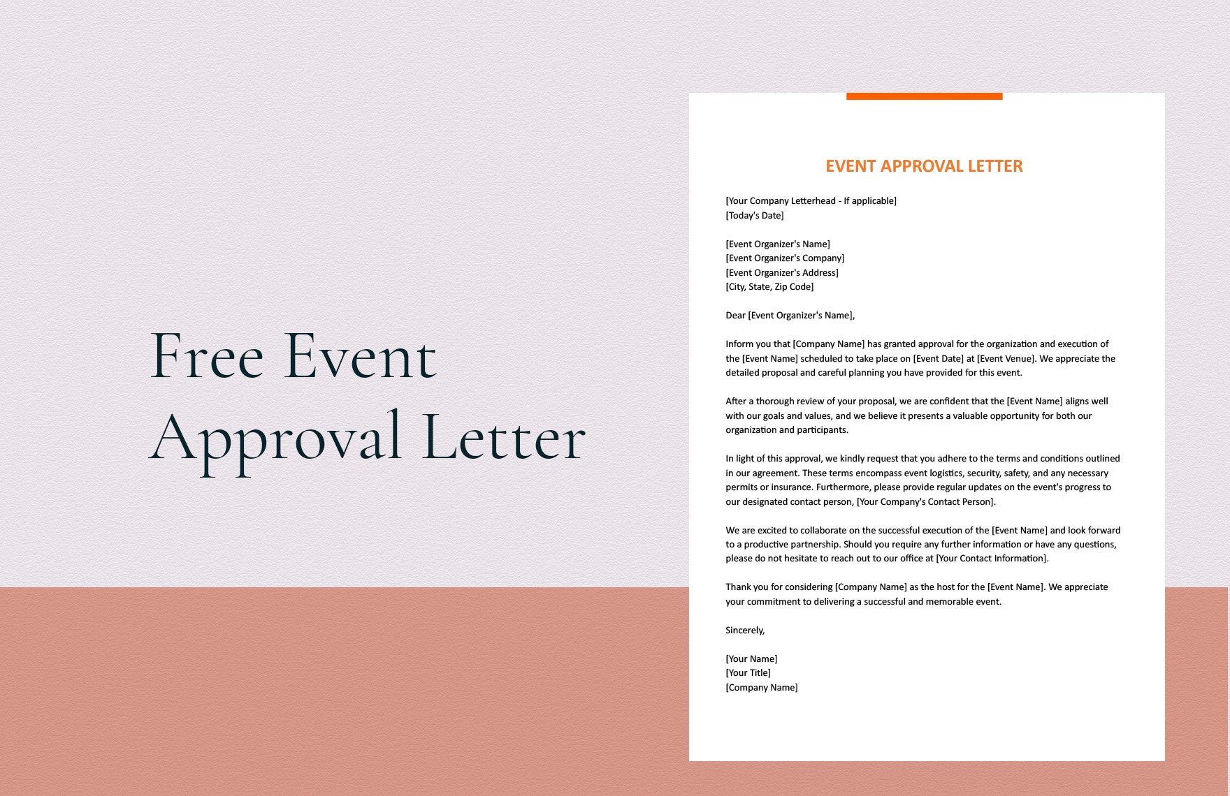 Editable Approval Letter Templates In Word To Download