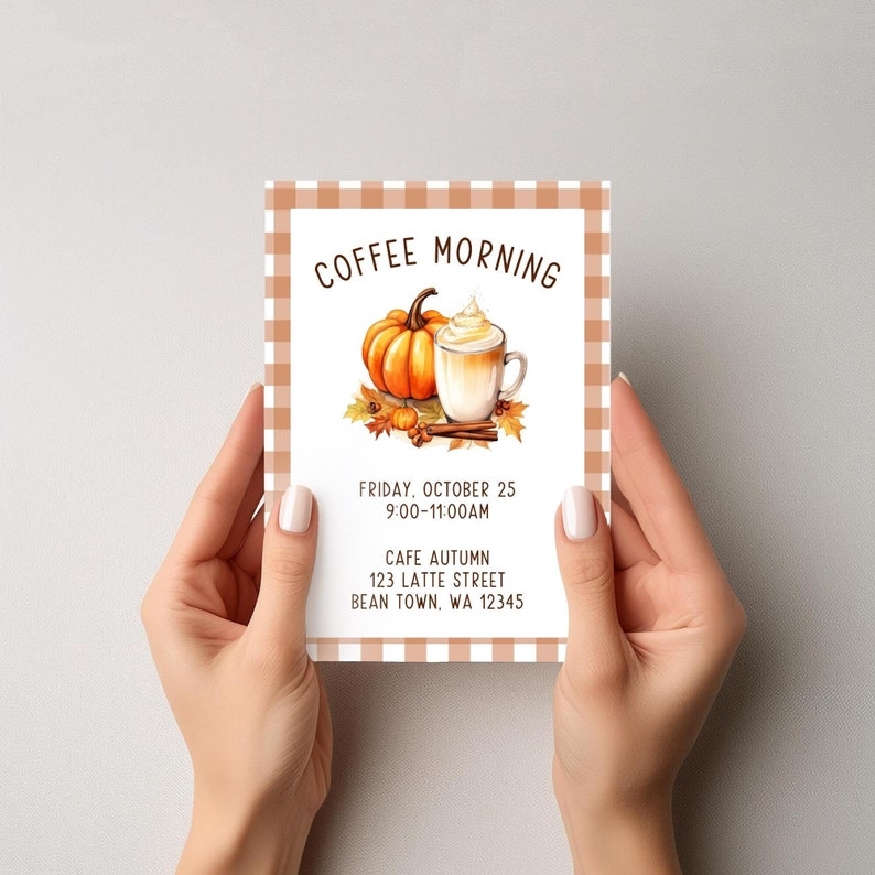 free coffee morning invitation templates