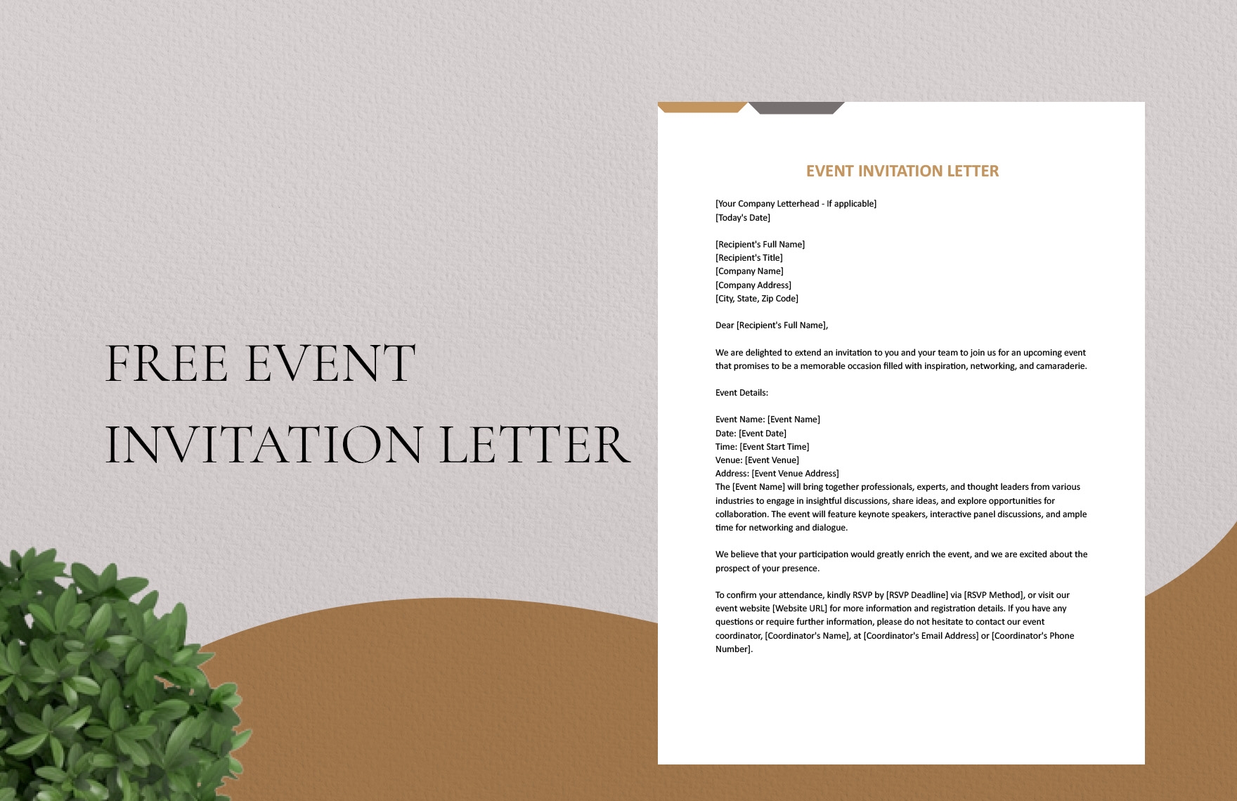 event invitation template word