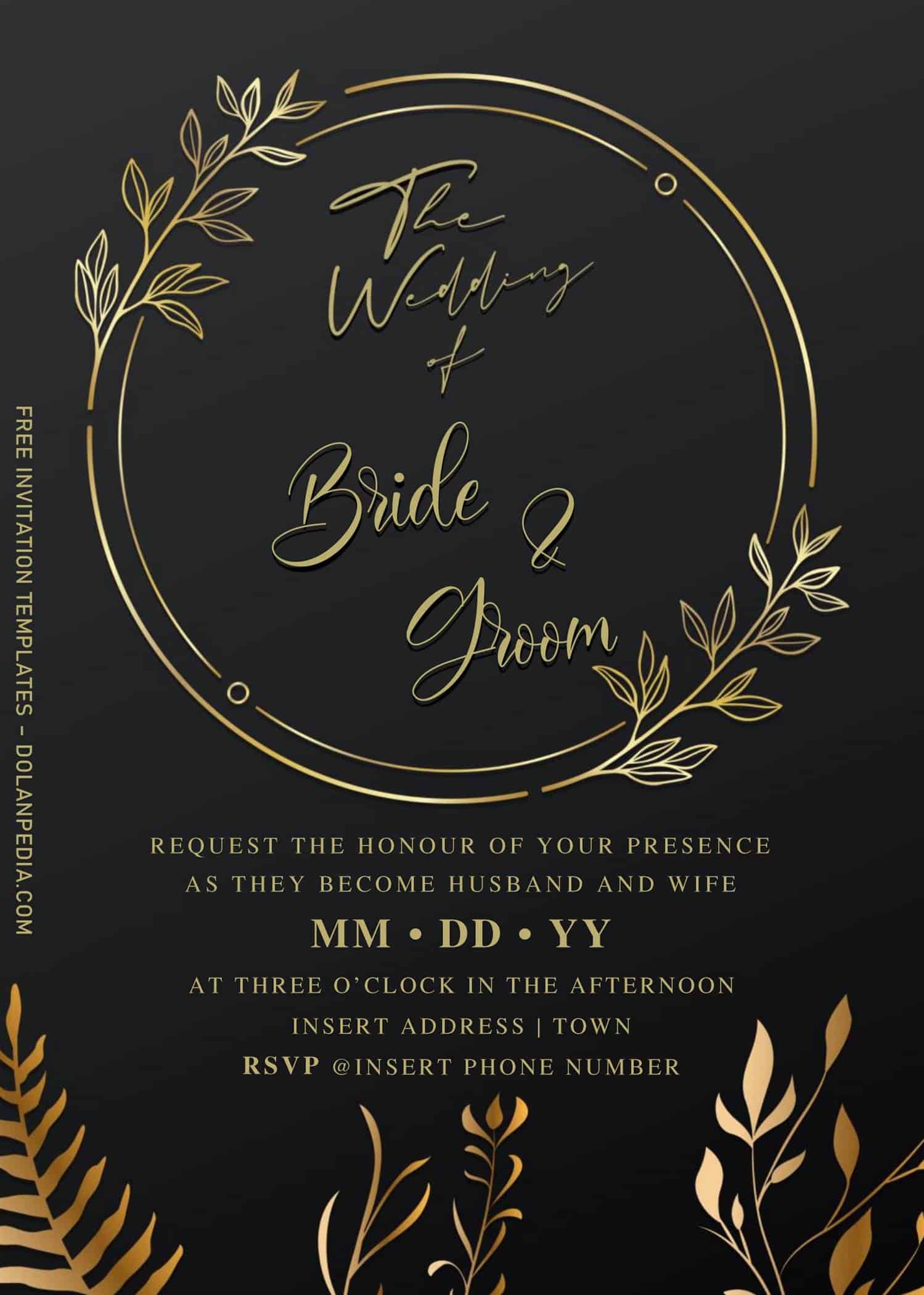 free elegant wedding invitation templates